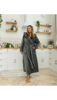 Женский  махровый халат "Шарпей" Woman Romance Style 2104