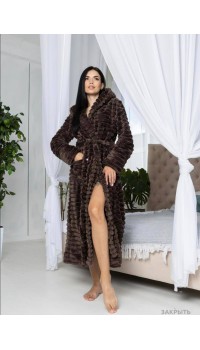 Женский махровый халат "Шарпей" Woman Romance Style 2103