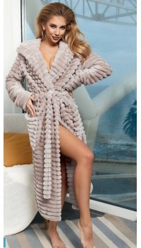 Женский махровый халат "Шарпей" Woman Romance Style 2108