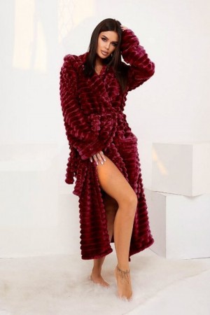 Женский махровый халат "Шарпей" Woman Romance Style 2108