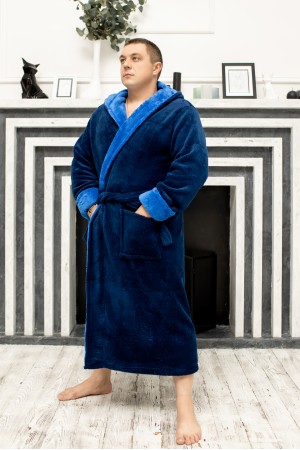 Халат мужской dark blue Romance Style 