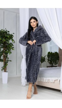 Женский махровый "Шарпей" халат Woman Romance Style 2235